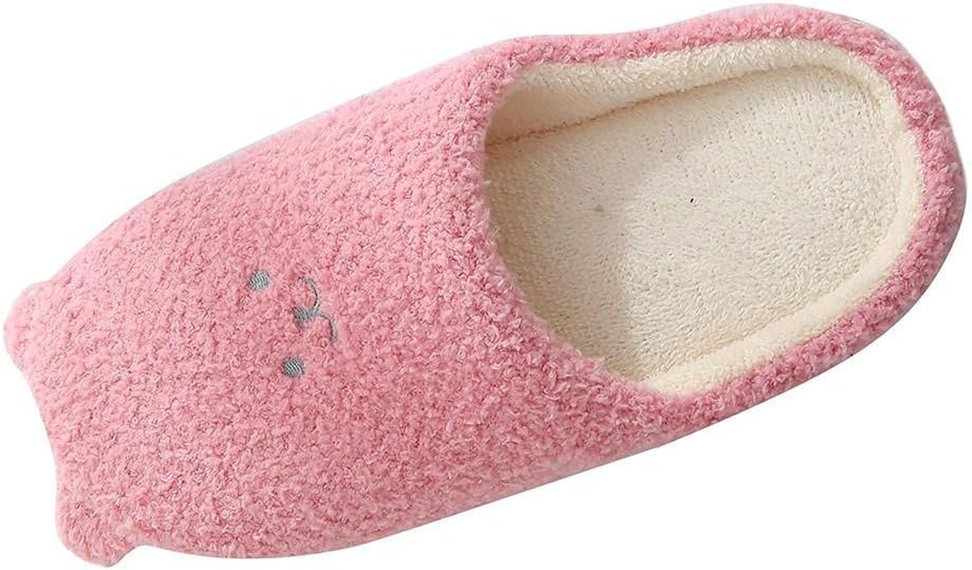 Slippers for Women Cute Soft Comfy Fuzzy House Shoes Flat Bear Closed Toe Slip on Indoor Womens Slippers