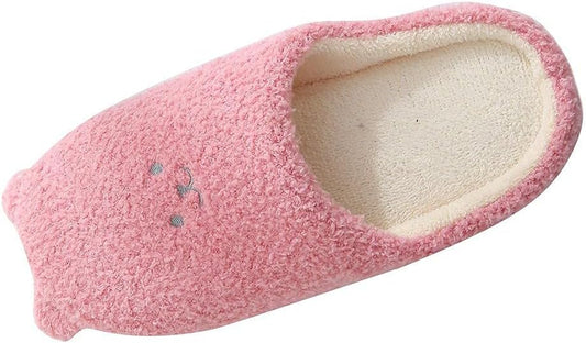 Slippers for Women Cute Soft Comfy Fuzzy House Shoes Flat Bear Closed Toe Slip on Indoor Womens Slippers